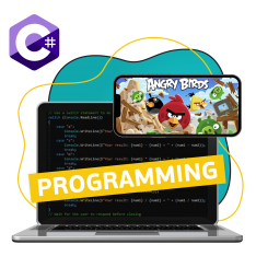Программирование на C#. Удивительный мир 2D-игр - КИБЕРшкола программирования для детей, компьютерные курсы для школьников, начинающих и подростков - KIBERone г. Лесной Городок