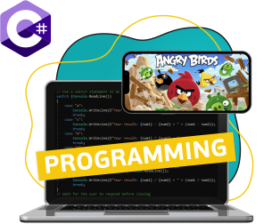 Программирование на C#. Удивительный мир 2D-игр - Школа программирования для детей, компьютерные курсы для школьников, начинающих и подростков - KIBERone г. Лесной Городок